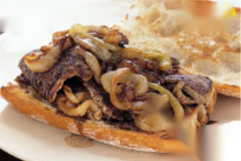 Steak mit Zwiebeln
