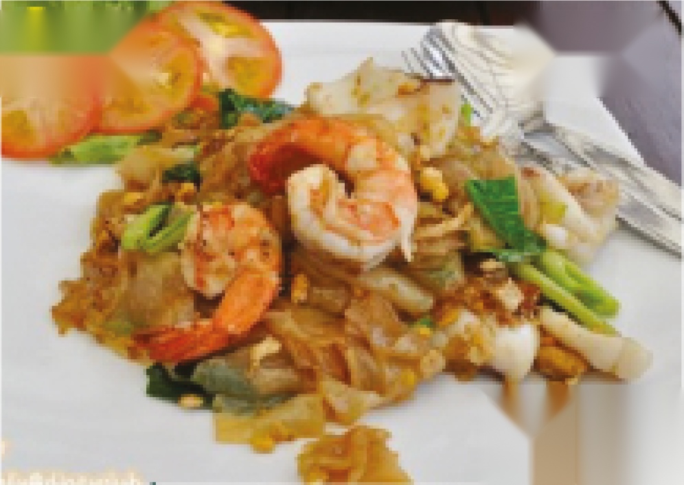 Pad Siyu with Seafood