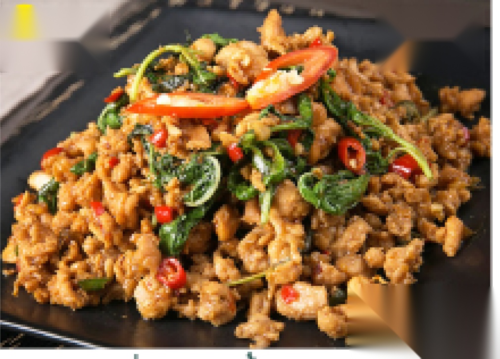 Fried Meat with Basil