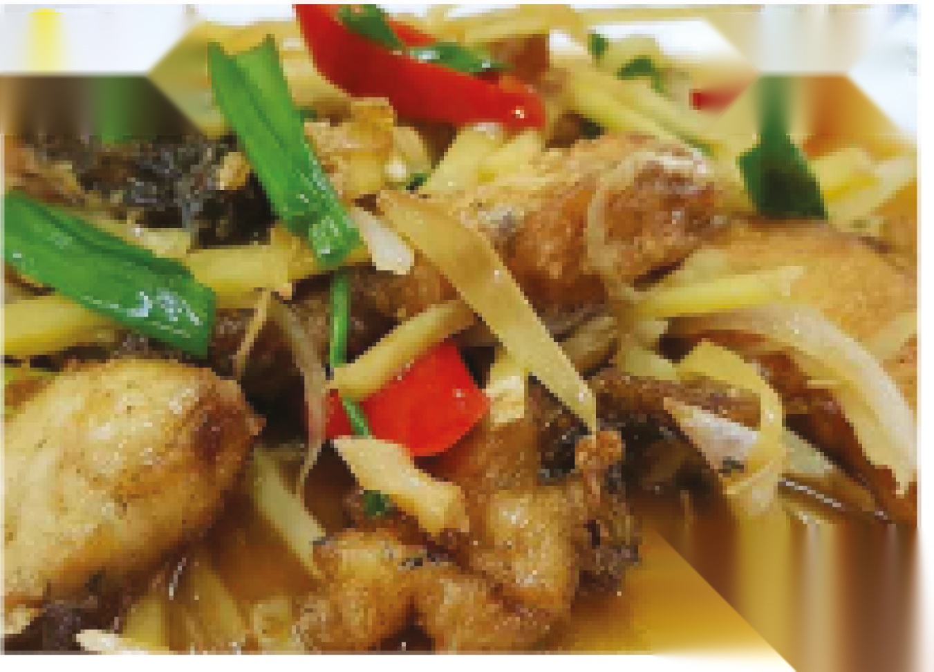 Gebratener Fisch mit Ingwer