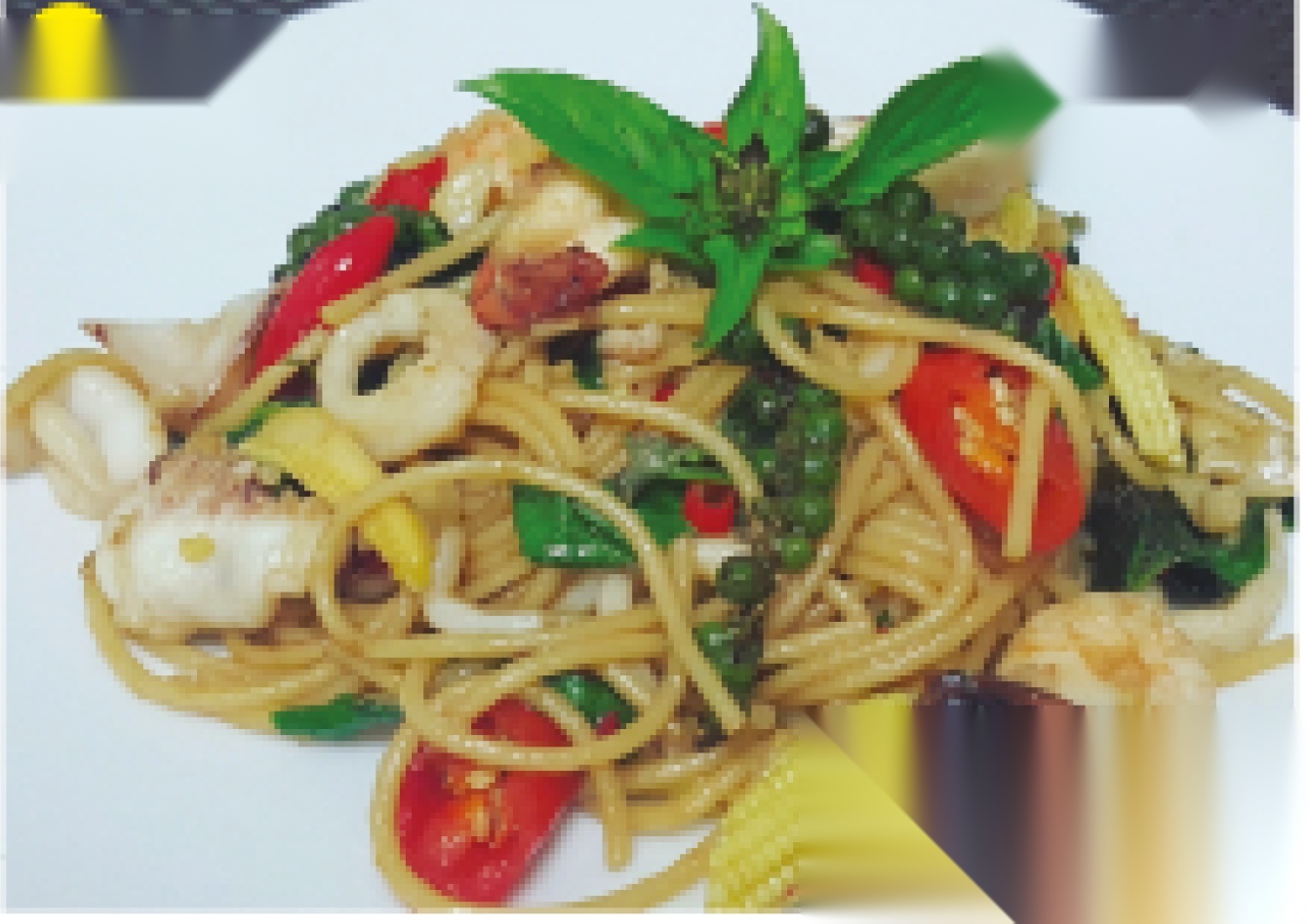 Spaghetti Seafood Kee Mau