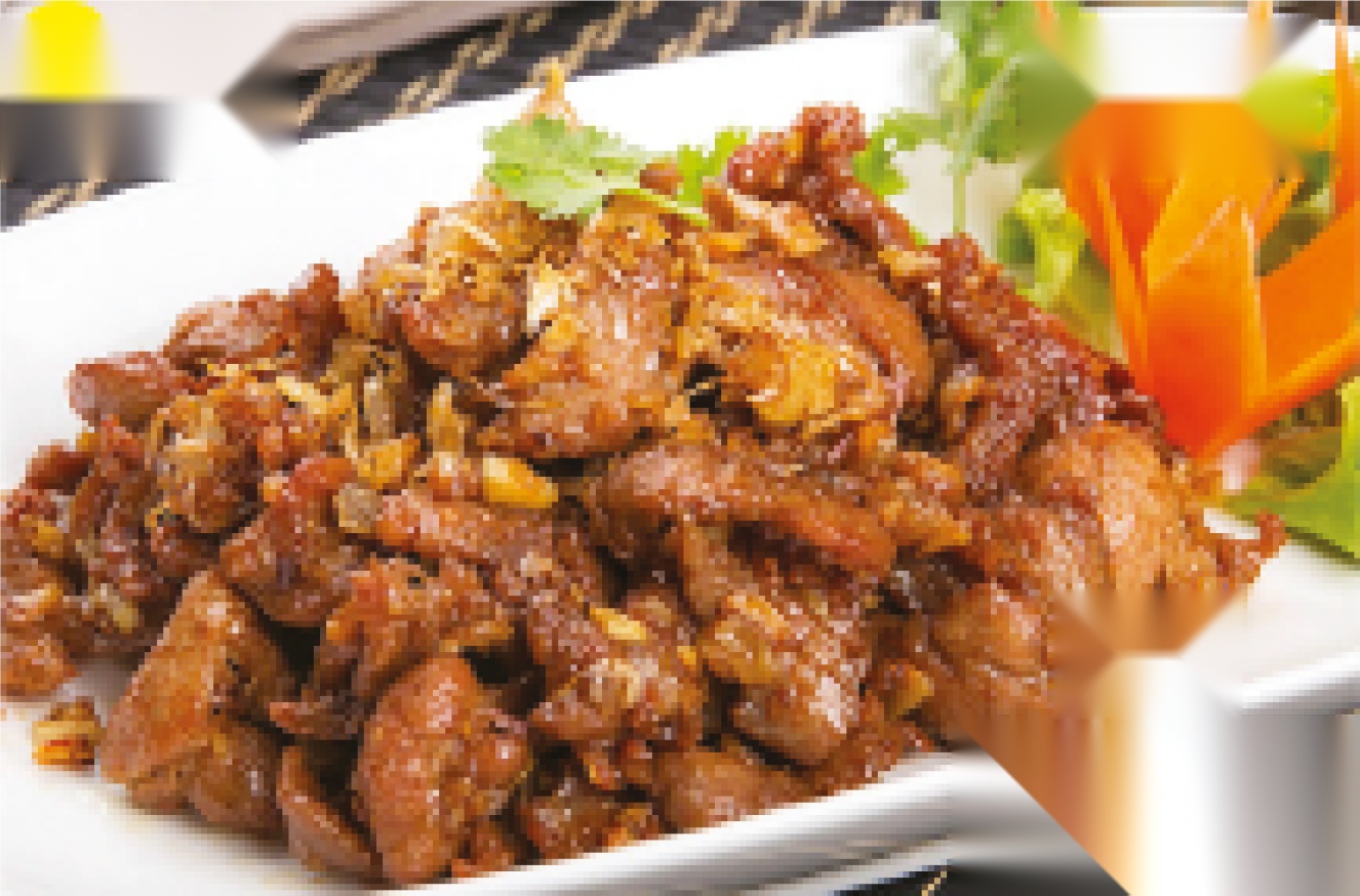 Meat in Garlic & Pepper