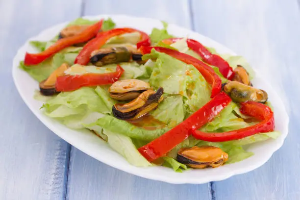 Spicy Mussel Salad